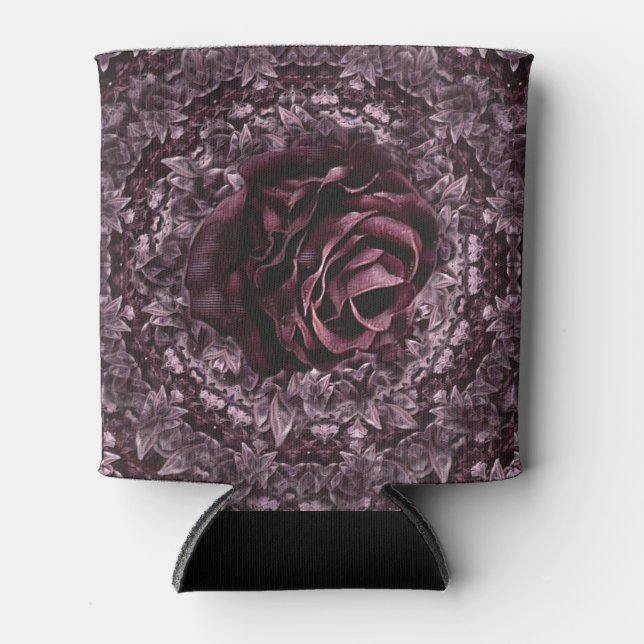 Porta-lata Mandala de Rosa  (Frente)