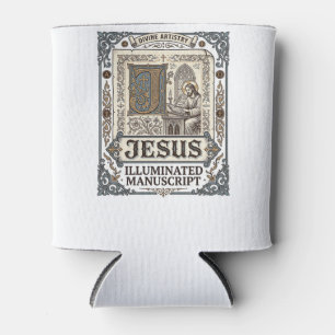 Porta-lata Manuscrito de Jesus Fé Cristã Vintage