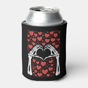 Porta-lata Mão de Esqueleto Coração Dia dos Namorados Amor Di