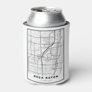 Porta-lata Mapa de Boca Raton