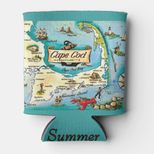 Porta-lata Mapa de Cape Cod