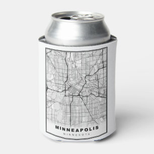 Porta-lata Mapa de Minneapolis