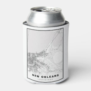 Porta-lata Mapa de Nova Orleans