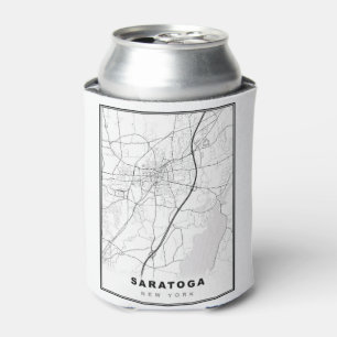 Porta-lata Mapa de Saratoga Springs
