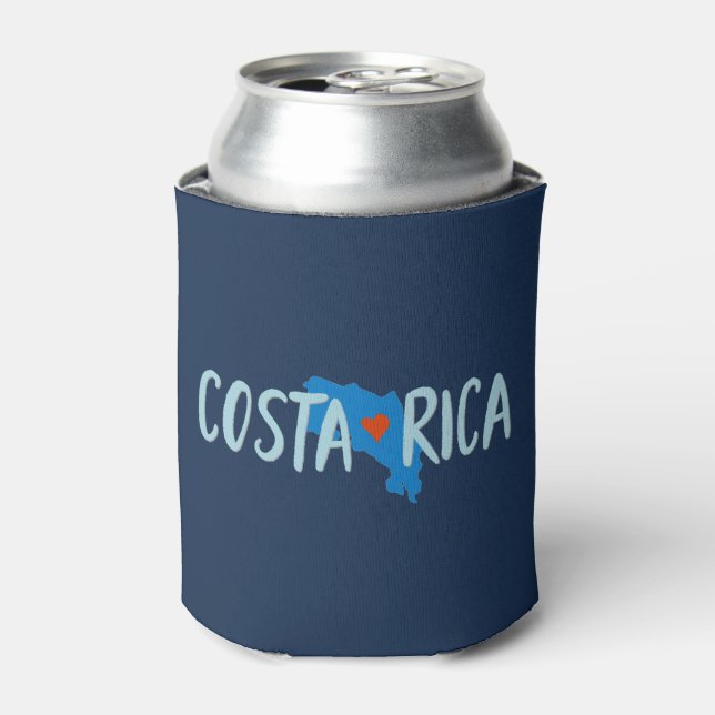 Porta-lata Mapa de Souvenir na Costa Rica (Can Front)