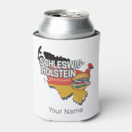 Porta-lata Mapa do Estado Federal de Schleswig-Holstein Alema