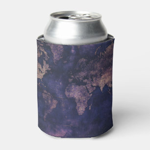 Porta-lata Mapa do Mundo Celestial de Roxo Vintage (9)