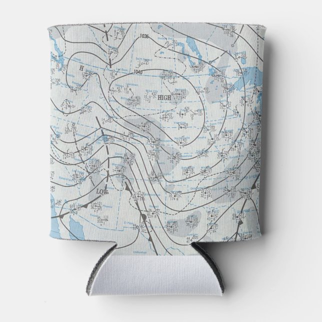 Porta-lata Mapa Meteorológico Nacional (Frente)