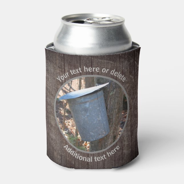 Porta-lata Maple Syrup Sap Nature Personalizado (Can Front)
