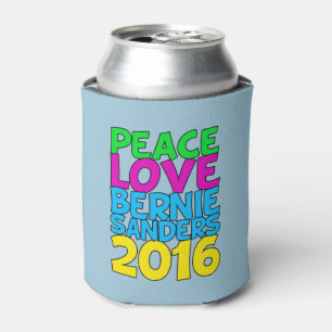 Porta-lata Máquinas de lixar 2016 de Bernie do amor da paz