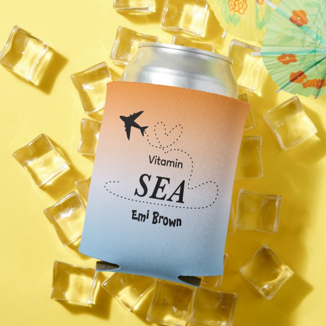 Porta-lata Mar de Vitamina Cor de Verão Laranja (Verão in situ)