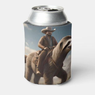 Porta-lata "Maravilhas do Oeste Selvagem: Cowboy Andando um C