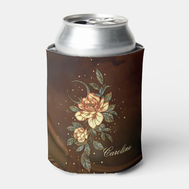 Porta-lata Maravilhosa flor elegante. (Can Front)