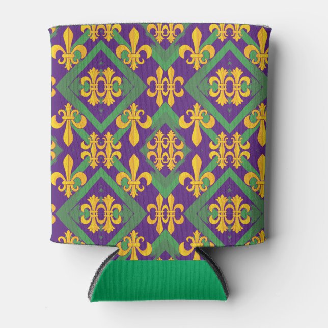 Porta-lata Mardi gras fleur di Lis (Frente)