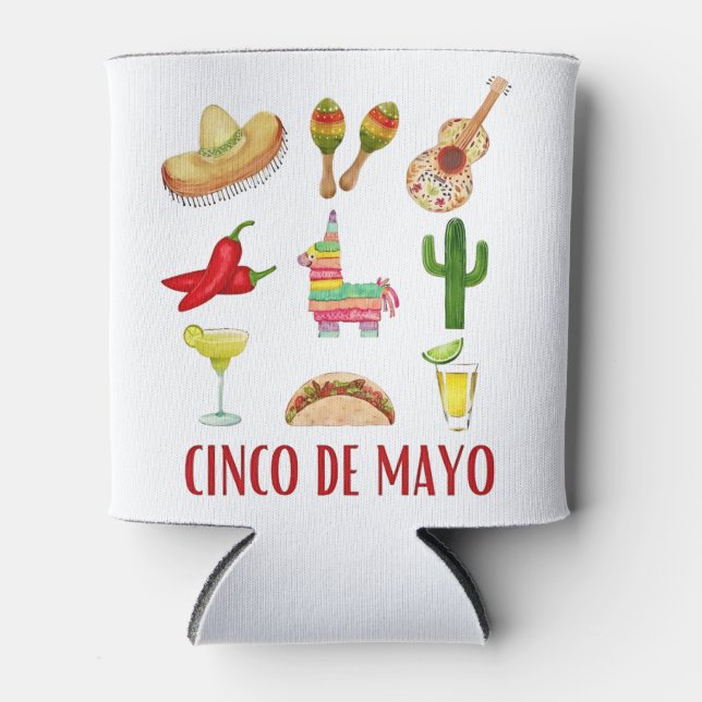 Porta-lata Margarita E Arco Coquette Cinco De Mayo (Frente)