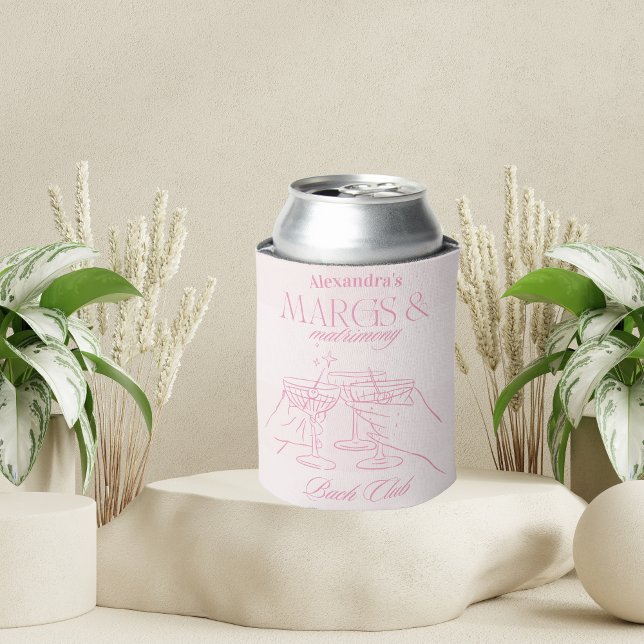 Porta-lata Margs Rosa E Matrimony Bachelorette (Criador carregado)