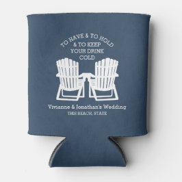 Porta-lata Marinho Azul das Câmaras de Adirondack