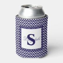 Marinho, Blue e White Chevron Stripe