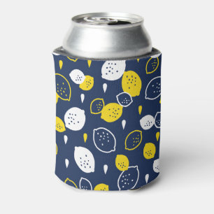 Porta-lata Marinho Blue Lemon Art - Refrescando o Citrus Desi