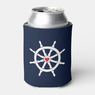 Porta-lata Marinho de Helm  Azul, Vermelho Branco, Navegação