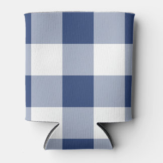 Porta-lata Marinho Gingham Pattern
