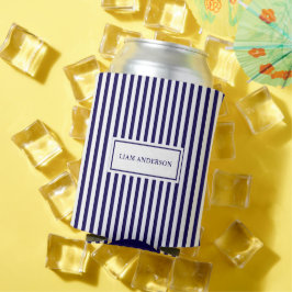 Porta-lata Marinho Personalizado Simples Moderno Vertical Str