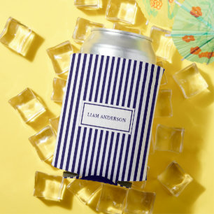 Porta-lata Marinho Personalizado Simples Moderno Vertical Str