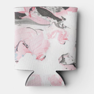 Porta-lata Mármaco Preto Rosa: Desenho Mão