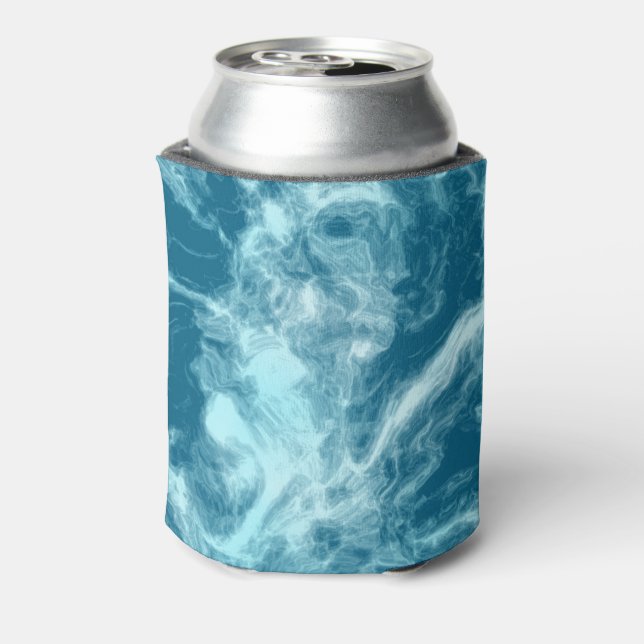 Porta-lata Mármore de água azul (Can Back)
