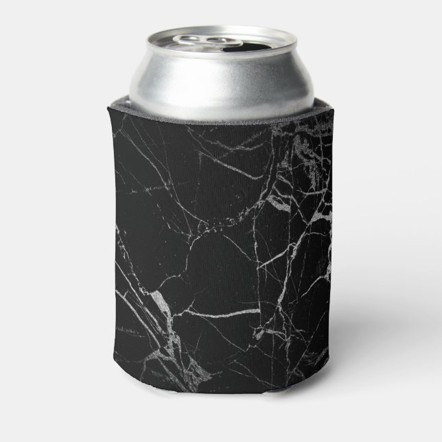 Porta-lata Mármore Veio Preto e Prata (Can Back)