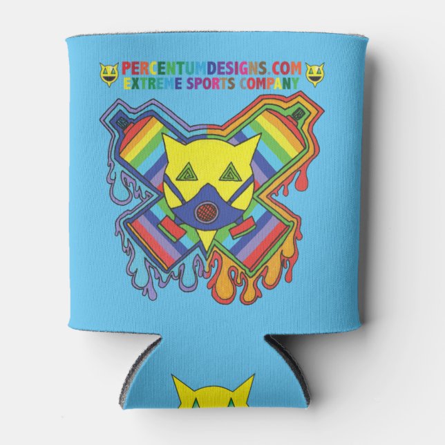 Porta-lata Máscara de Gasolina Percentual (Frente)