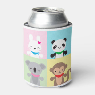 Porta-lata Mascotes de animais de Kawaii super legais