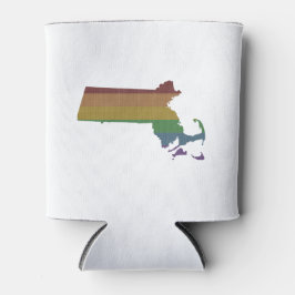 Porta-lata Massachusetts Rainbow Orgulho gay