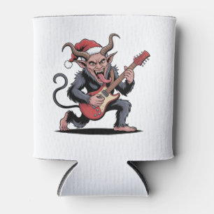 Porta-lata Mau Krampus Tocando Violão Elétrico Xmas