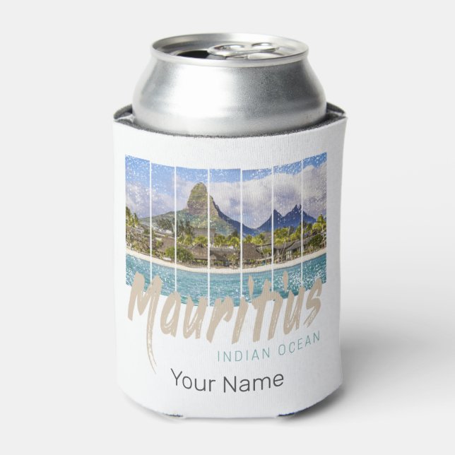 Porta-lata Maurícia Le Morne Brabant Mountain Souvenir (Can Front)