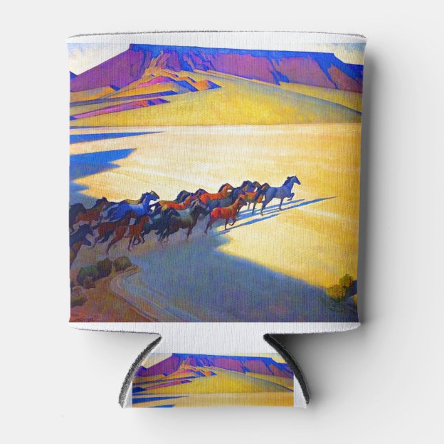 Porta-lata Maynard Dixon Cavalos Selvagens (Frente)