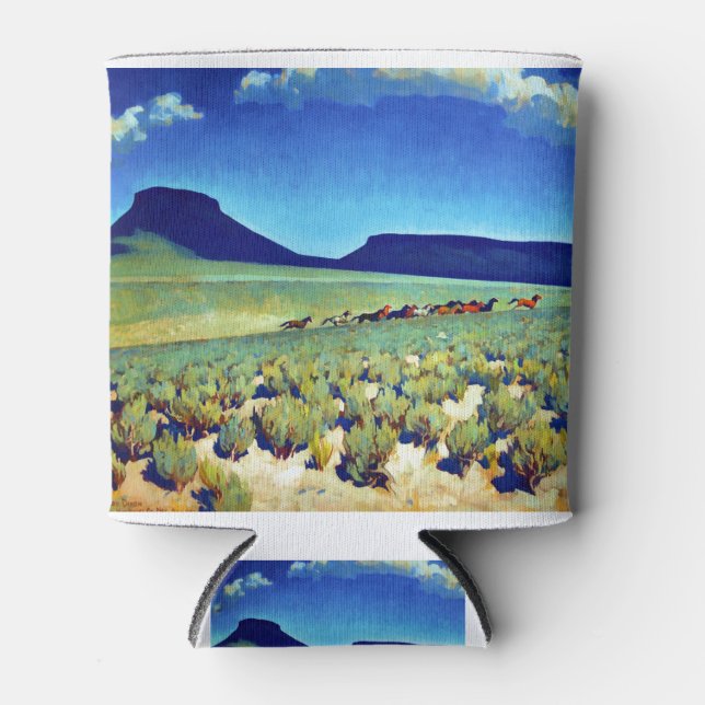 Porta-lata Maynard Dixon Wild Horse Country (Frente)