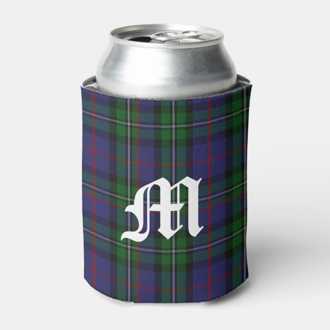 Porta-lata McPhail/MacPhail Clan caçando Tartan com Monograma (Can Front)