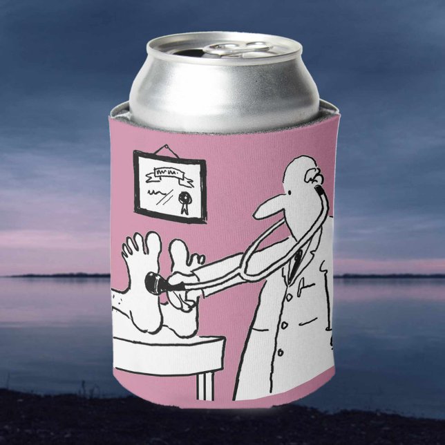 Porta-lata Médico com Stetoscope Verificando Pés (Criador carregado)