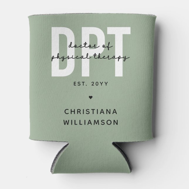 Porta-lata Médico Personalizado de DPT em Terapia Física (Frente)