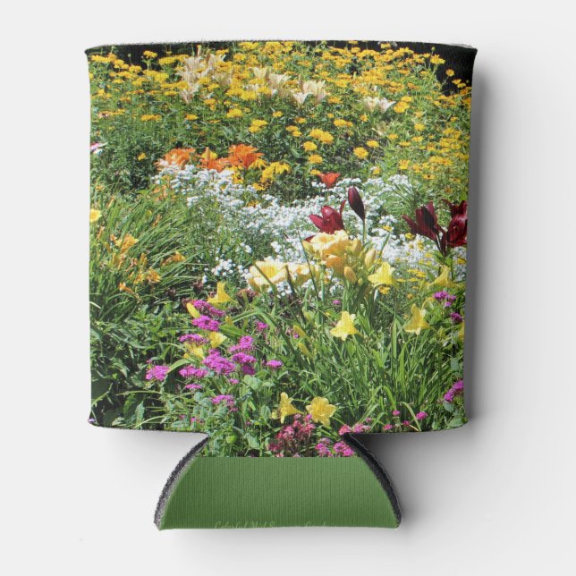 Porta-lata Médio Colorido - Jardins de Verão! (Frente)