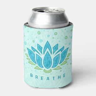 Porta-lata Meditação Yoga Lotus Flower Zen Texto Modelo