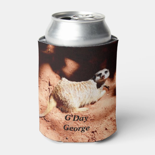 Porta-lata Meerkat G'Day George, (Can Front)