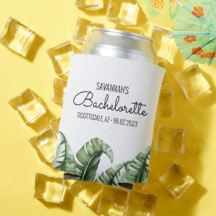 Porta-lata Meio século Banana Leaf Bachelorette/Bridesmaid