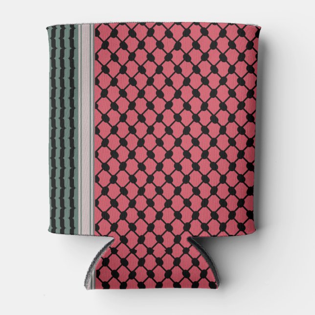 Porta-lata Melancia palestiniana Hatta Keffiyeh Kufiya Folk (Frente)