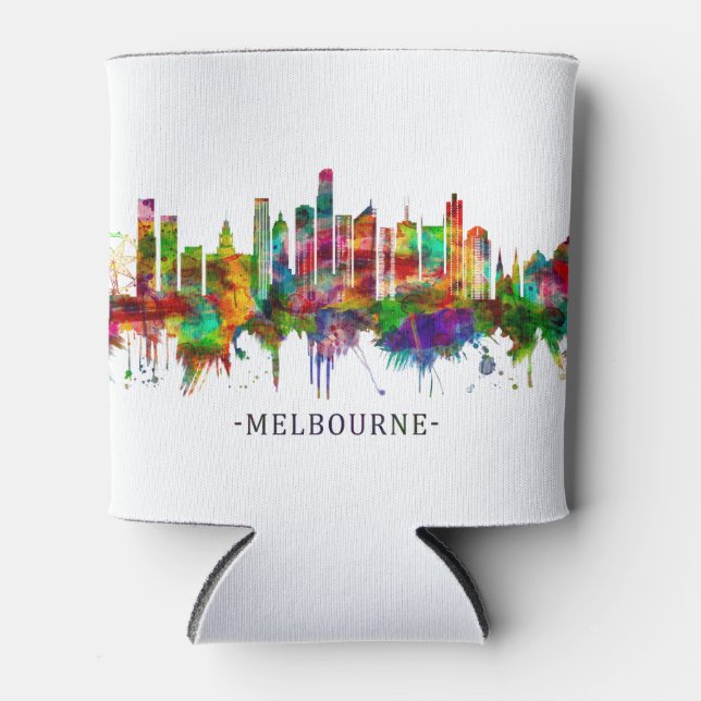 Porta-lata Melbourne Austrália Skyline (Frente)
