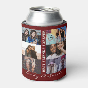 Porta-lata Melhor Amigo para sempre Personalizar 6 Colagem de