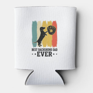Porta-lata Melhor Camisa de Cachorro de Beisebol Vintage Pai