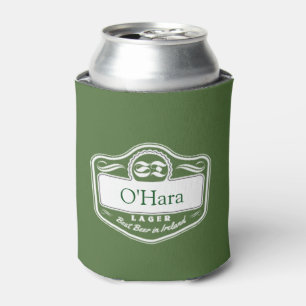 Porta-lata Melhor Cerveja do Sobrenome Personalizado Data Est