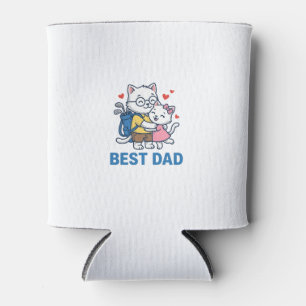 Porta-lata Melhor Design de Vetor Fofo de Gato de Golfe do Pa